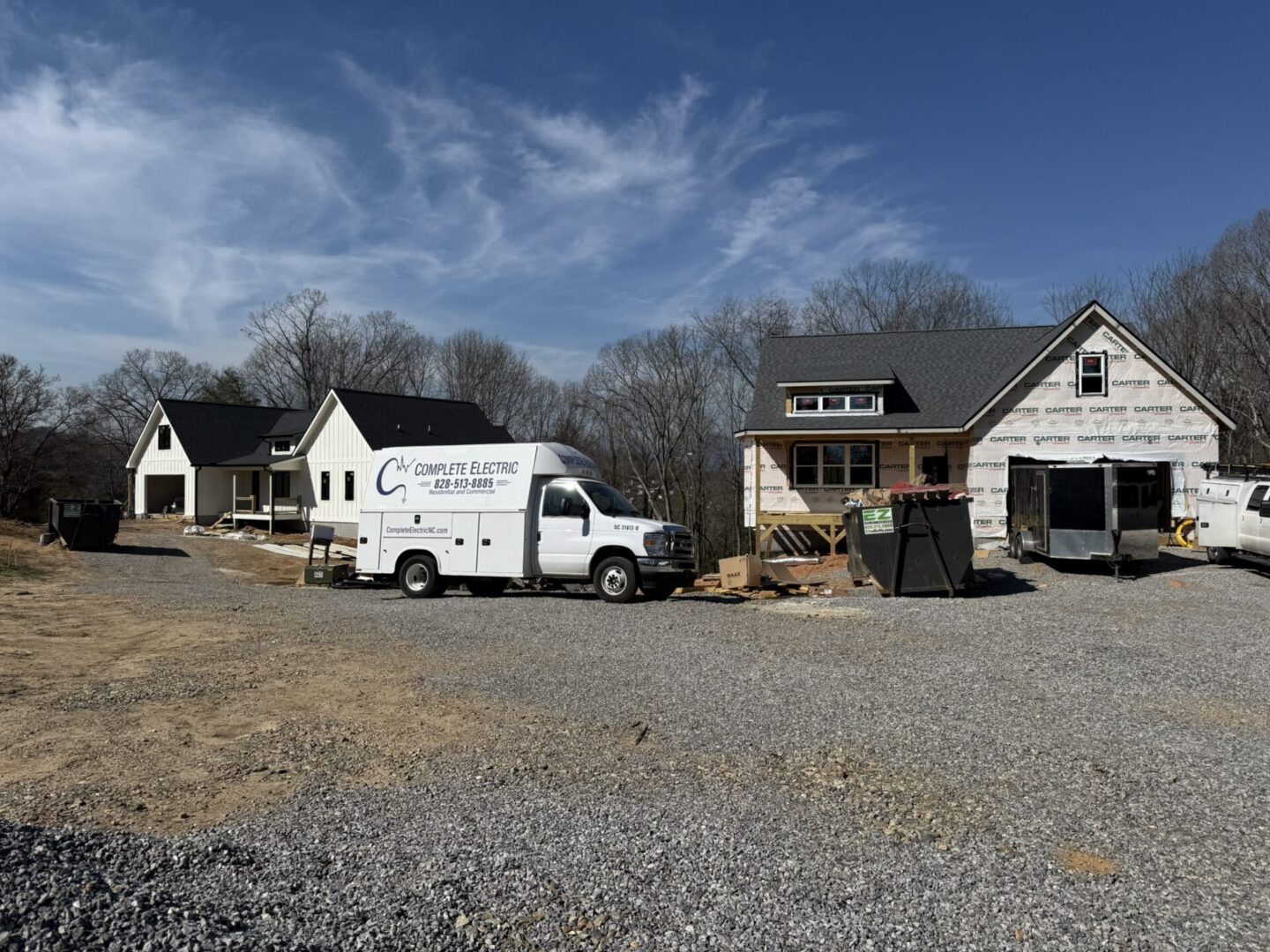 Residential electrical construction project