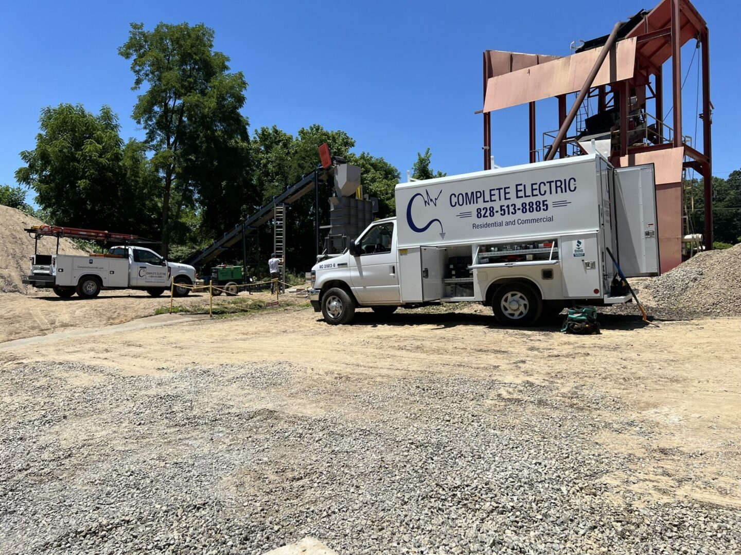 Industrial electrical construction project